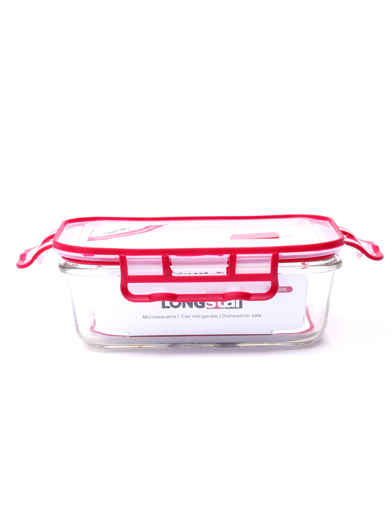 830ml glass rectangle food container