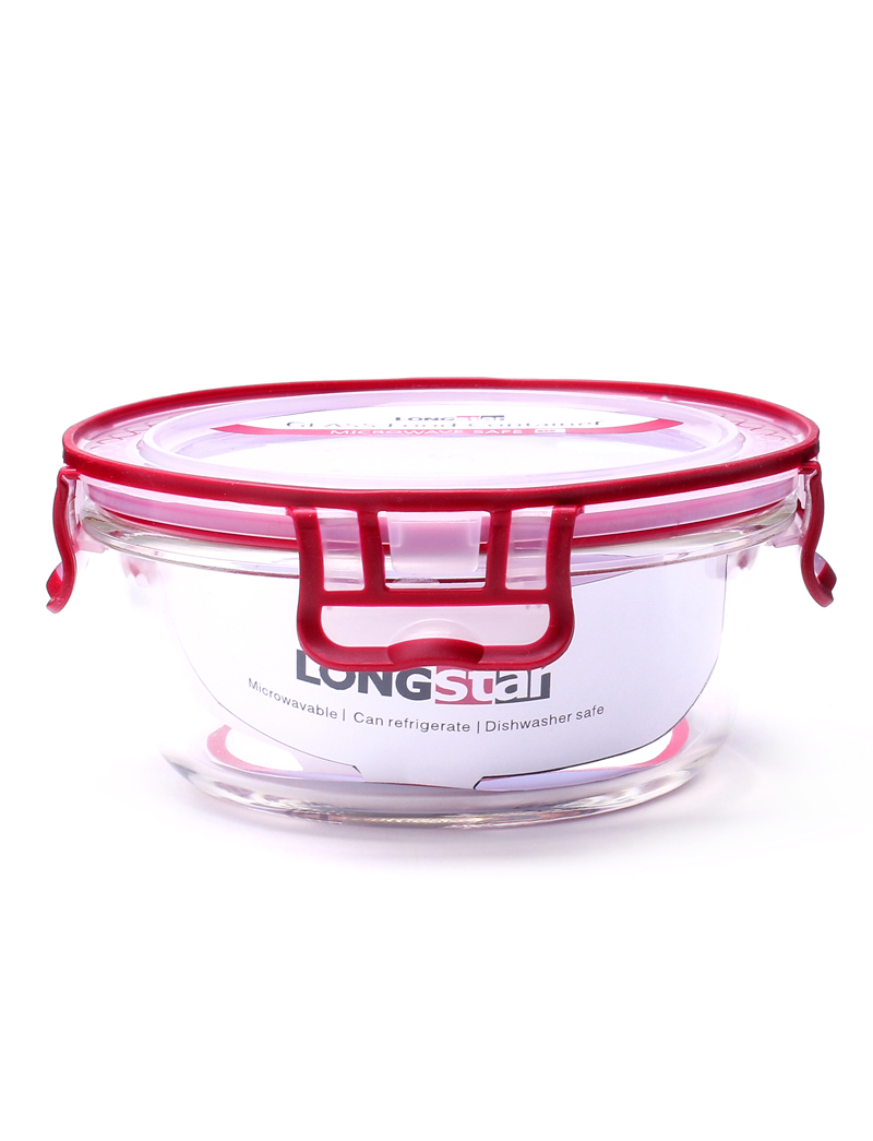 400ml glass round food container