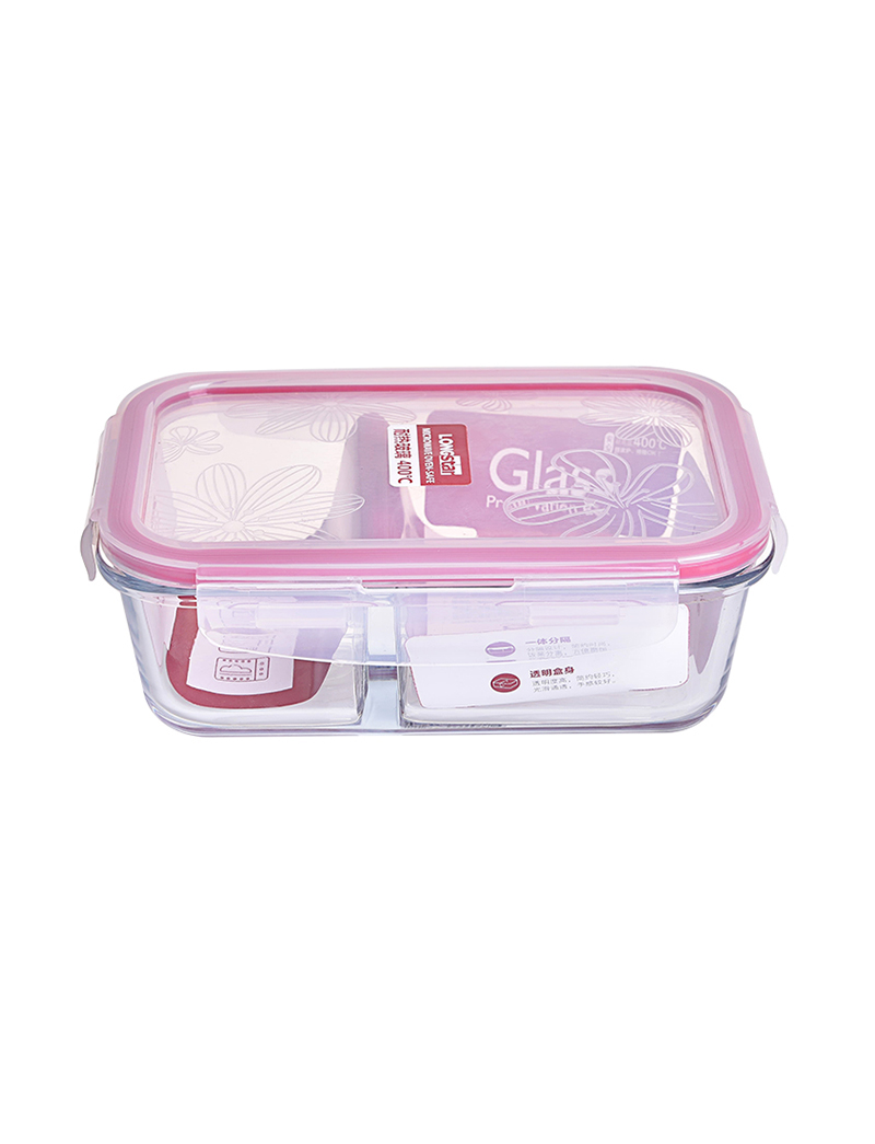 700ml rectangle glass food container